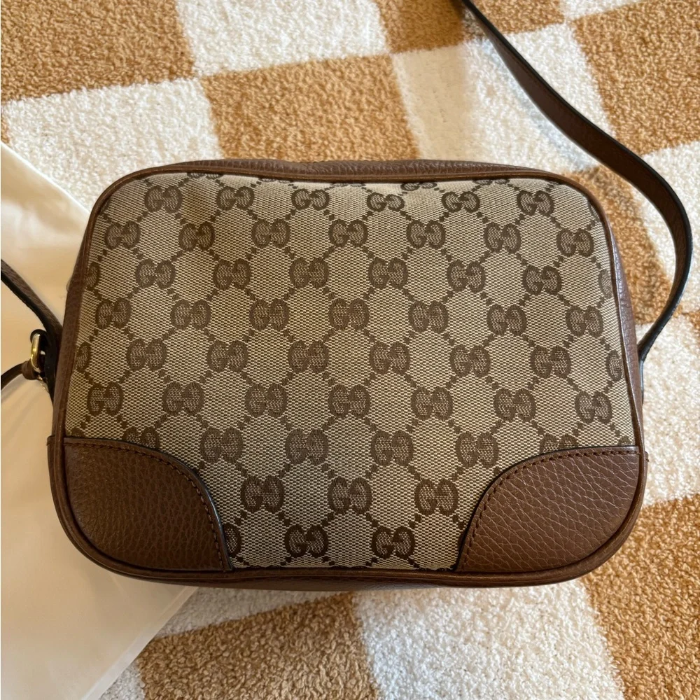 Gucci Brown Logo Crossbody Bag - Picture 3 of 8